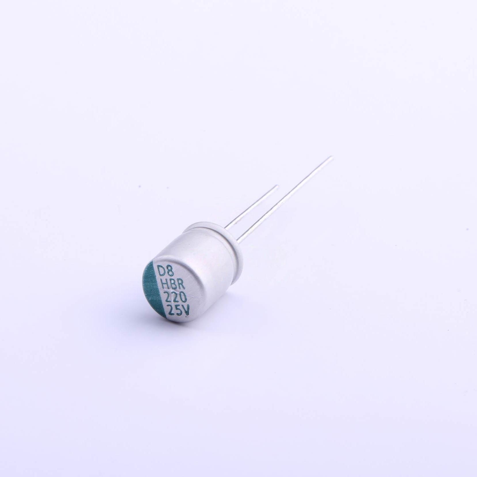 原装正品HBR221M1EBK-0810[直插铝电解电容 20% 27m 2.