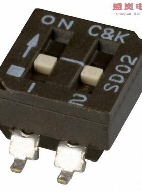 原装正品SD02H1SB[SWITCH SLIDE DIP SPST 100MA 25V]