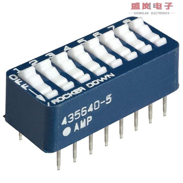 原装正品5435640-5[SWITCH ROCKER DIP SPST 60MA 5V]