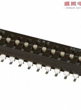原装正品SD10H1SB[SWITCH SLIDE DIP SPST 100MA 25V]