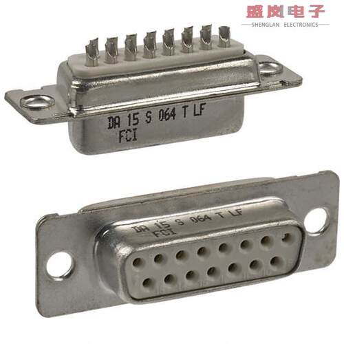 原装正品DA15S064TLF[CONN D-SUB RCPT 15POS SLDR CUP]
