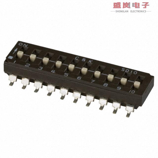 原装正品SD10H1SB[SWITCH SLIDE DIP SPST 100MA 25V]