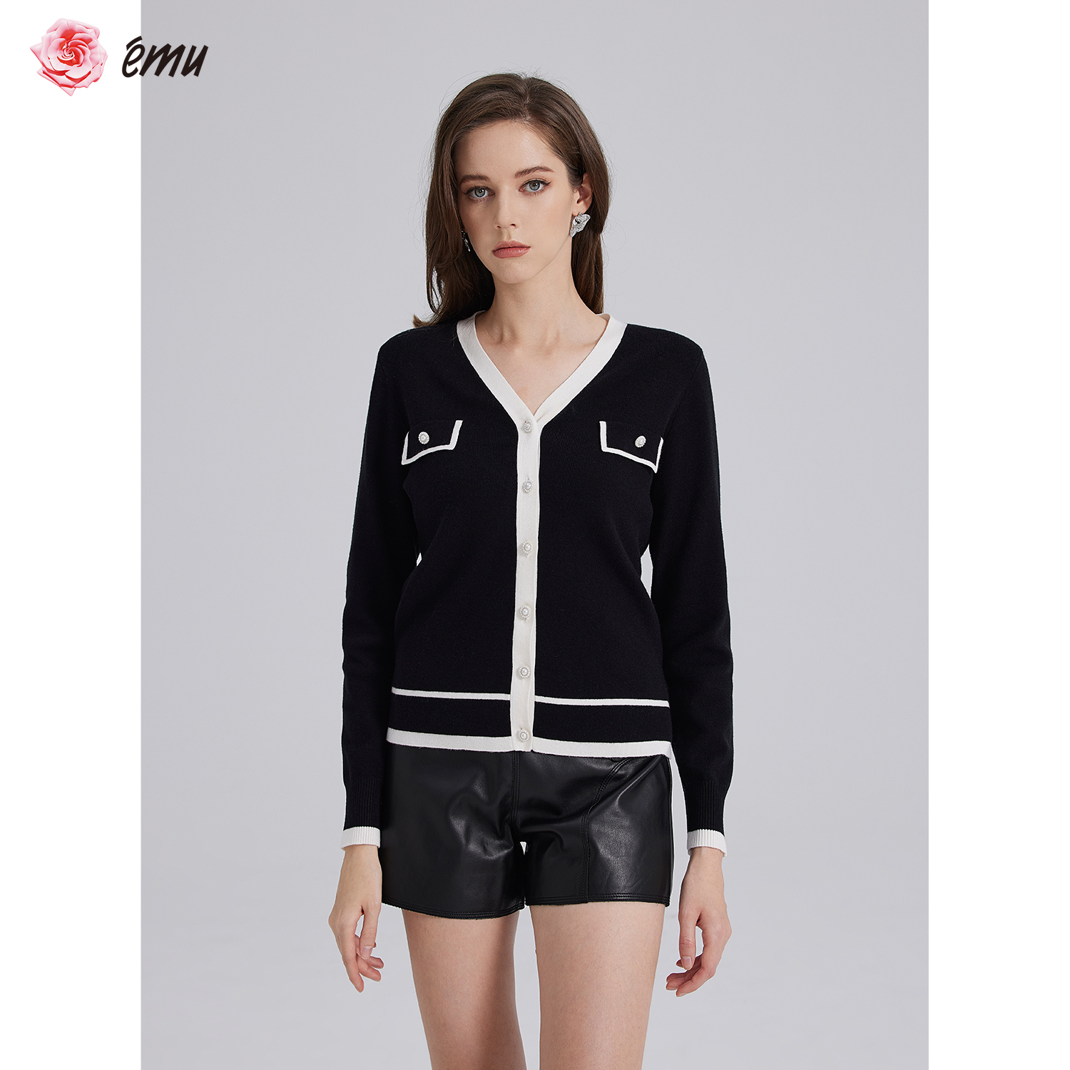 气质针织开衫依妙开衫