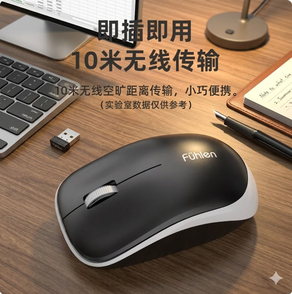富勒A03BT蓝牙双模办公鼠标