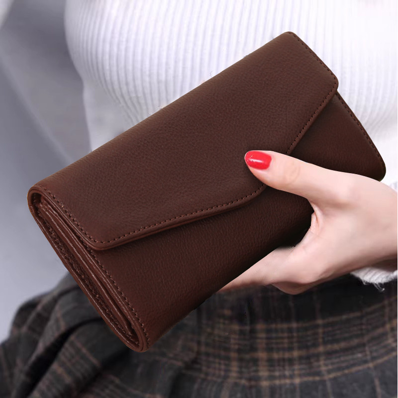 长款零钱包女士新款真皮男士植鞣头层牛皮皮夹手包卡包小巧手机包