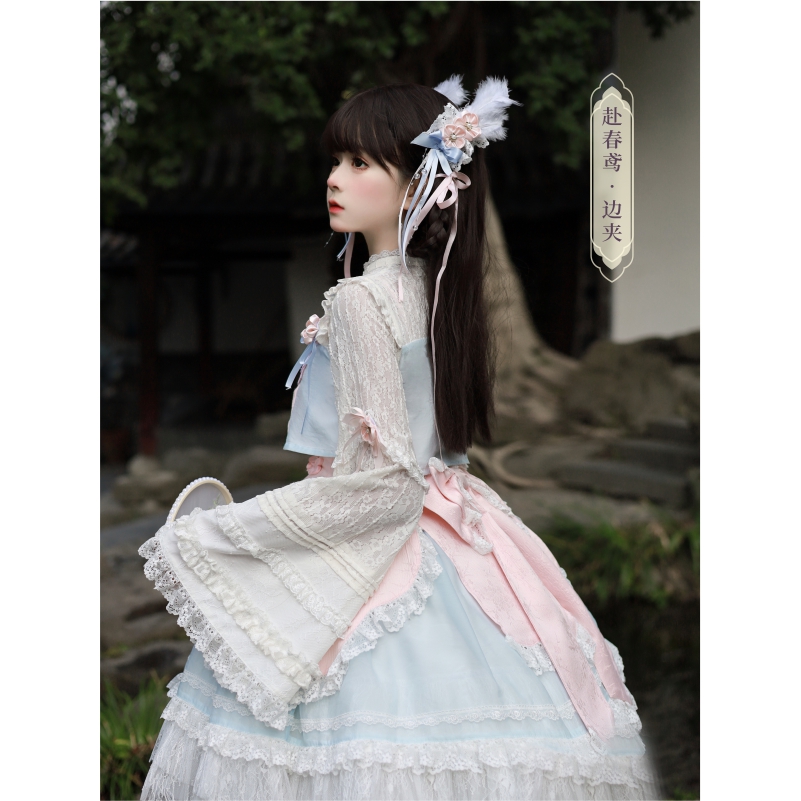 【全款预约】《赴春鸢》西瓜气泡水原创设计 官配小物 发带和边夹