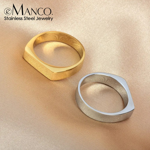 eManco欧美ins热卖铸造戒指时尚