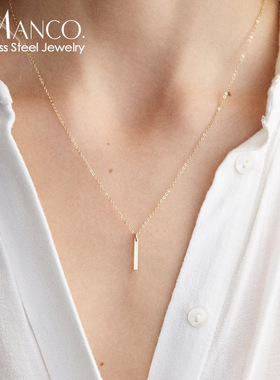 钛钢饰品批发不锈钢项链简约百搭