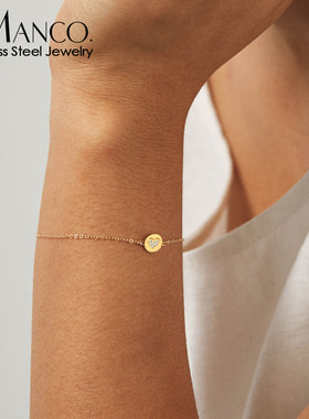 eManco韩版小众设计高级感钛钢