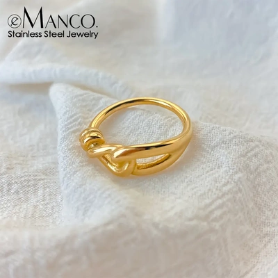 eManco新款小众设计打结不锈钢