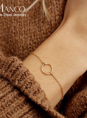 钛钢饰品批发不锈钢手链简约百搭