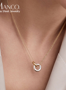 钛钢饰品批发不锈钢项链简约百搭