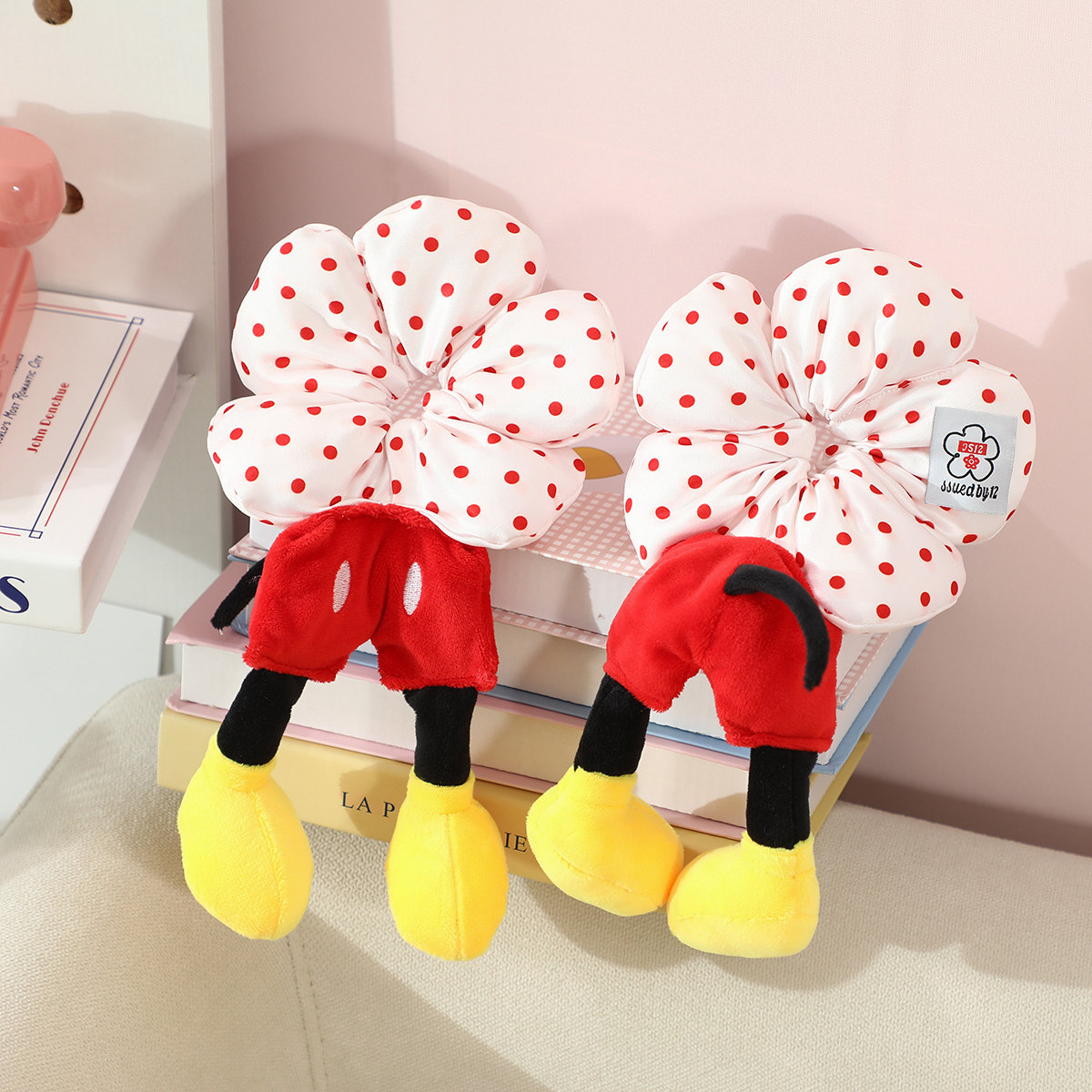 可爱卡通米奇花朵波点发圈