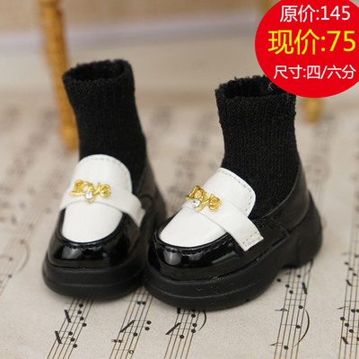 BJD六分娃鞋yosd 赤木少女厚底袜靴 现货