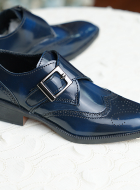 BJD娃鞋 ID75叔正装皮鞋手工擦色牛皮皮鞋（发货时间为2月10号）