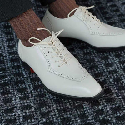 BJD娃鞋 ID75叔黑色白色正装西装皮鞋 现货