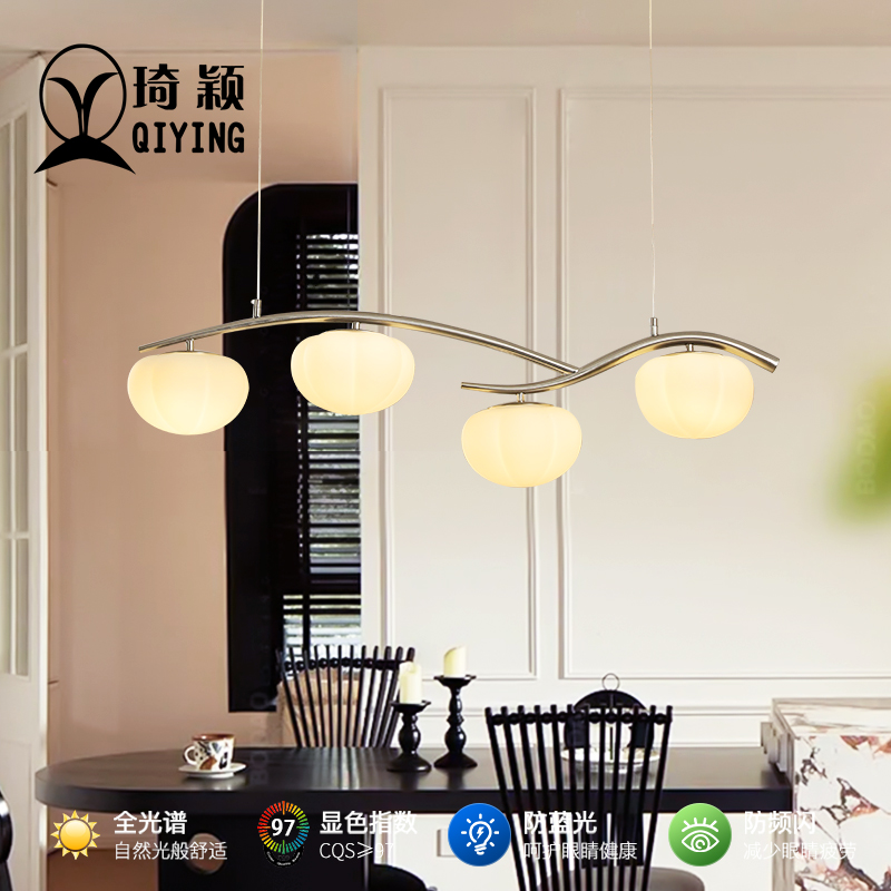 法式复古餐厅吧台岛台吊灯