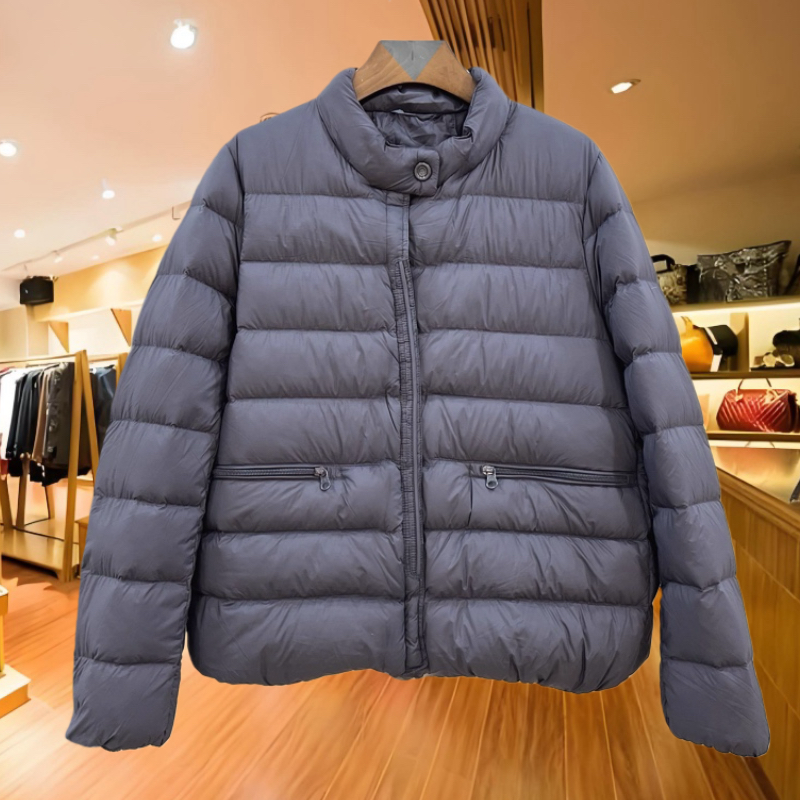 深圳南油2025冬季新款羽绒服女士轻奢休闲短款夹克时尚鹅绒外套潮