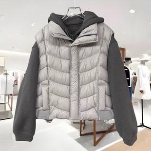 南油高端货2025秋冬新款女装时尚休闲宽松小个子羽绒服套装