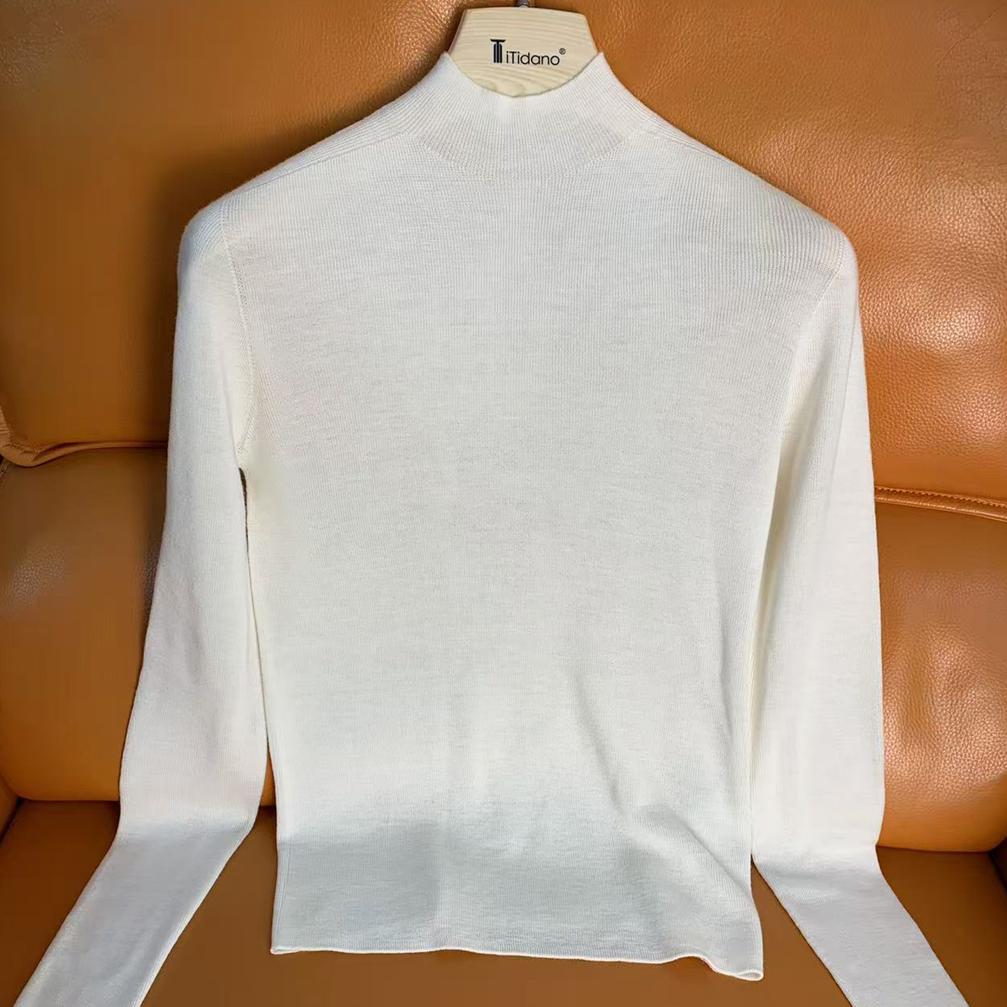 南油高端 9370绵羊毛100半高领打底毛衣女长袖套头时尚保暖上衣