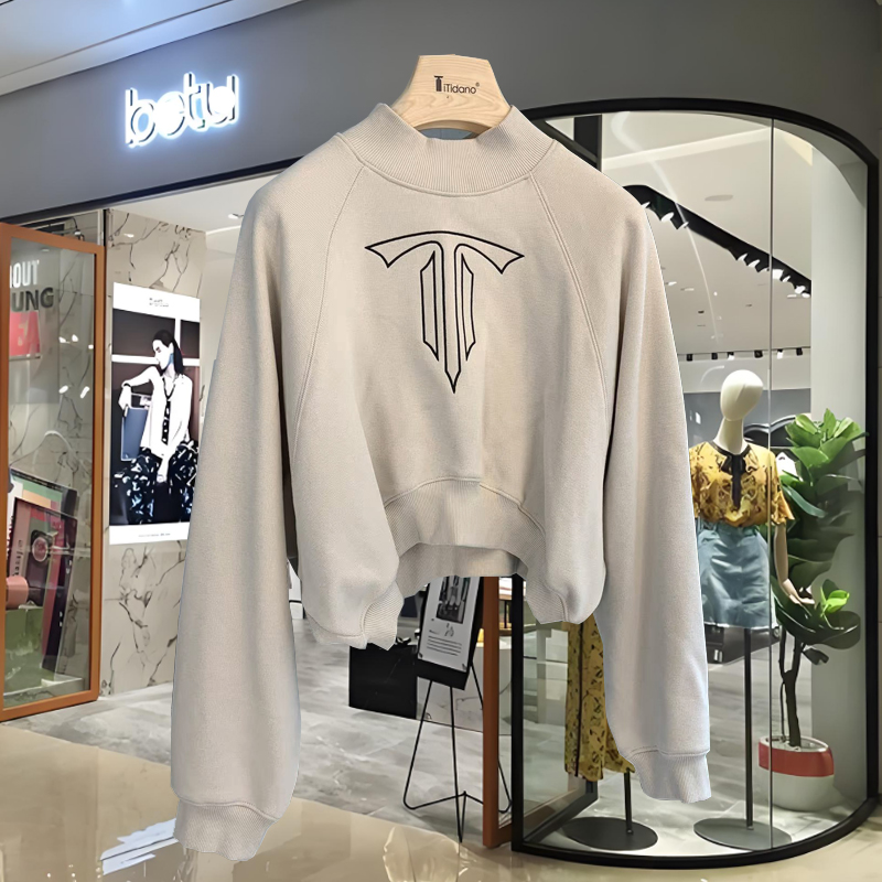 你会穿n次 连帽卫衣外套米驼色套头女春秋休闲宽松韩系慵懒风