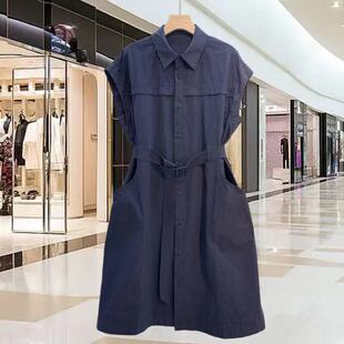 欧洲站2026新款高品质棉麻百搭翻领连体衣女上衣女高端品设计师