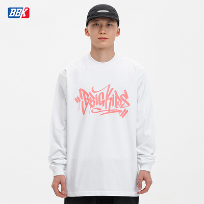 BBK长袖嘻哈重磅小领口