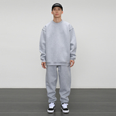 重磅纯色套装 街舞嘻哈净色长袖 卫裤 bboy 运动裤 子hiphop滑板卫衣