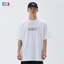 BBK BBOY宽松T恤街舞滑板 重磅小领口短袖 潮流运动涂鸦HIPHOP