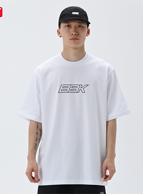 BBK BBOY宽松T恤街舞滑板 重磅小领口短袖 潮流运动涂鸦HIPHOP