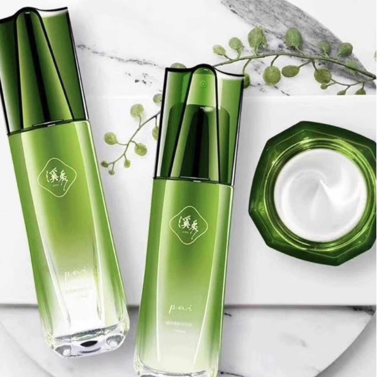 溪秀植物精萃官方旗舰店正品补水氨基酸洁面啫喱洁面乳护肤品套装