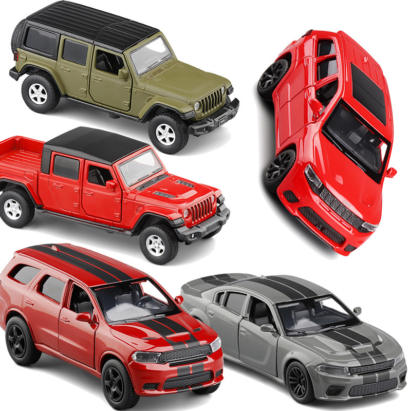1/36吉普大切诺基赛道鹰合金汽车模型回力开门玩具车道奇srt跑车