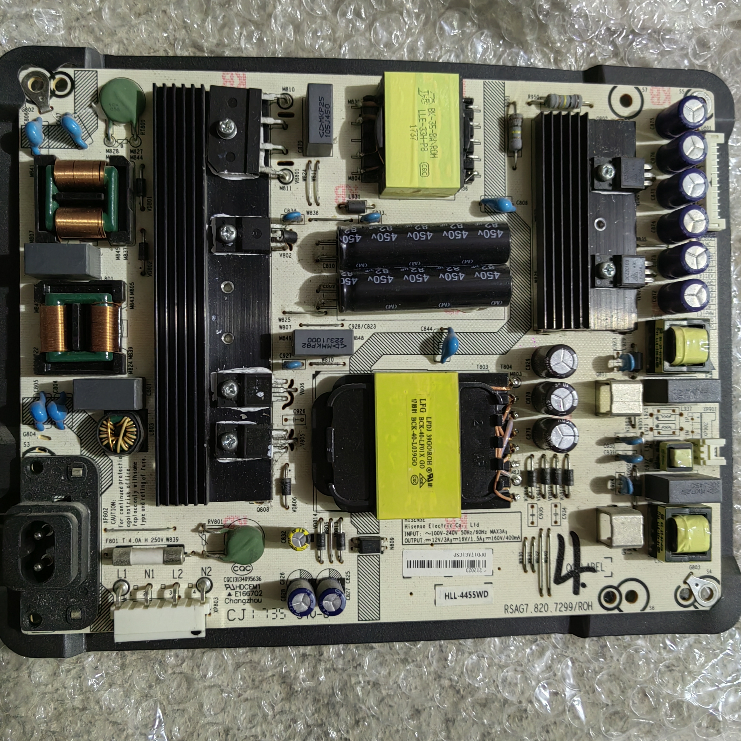 海信LED50/55N3600U LED60/65EC680US电源板RSAG7.820.7299/7707