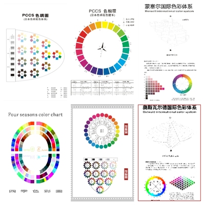 四季色彩图西蔓pccs色相环色调