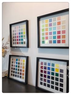 四季型小块色布144色陈列手工色板展示板