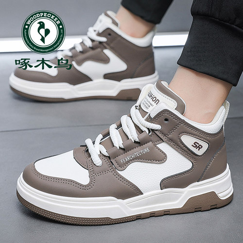 秋冬季运动鞋啄木鸟加绒潮流男款
