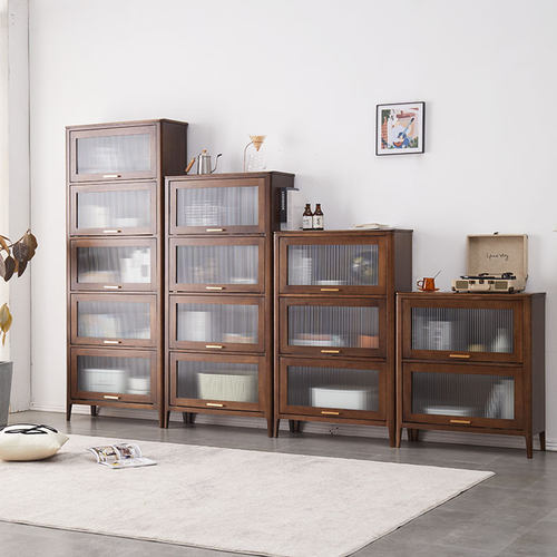 治木工坊轻奢现代全实木组合书柜