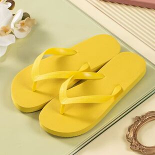 轻盈耐穿 拖鞋 纯色简约时尚 家用人字拖居家外穿休闲沙滩鞋