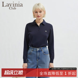 100%莱赛尔Polo翻领女针织衫