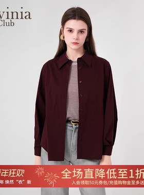 Lavinia年春秋女装宽松显瘦今年流行漂亮上衣休闲衬衫Q45C109