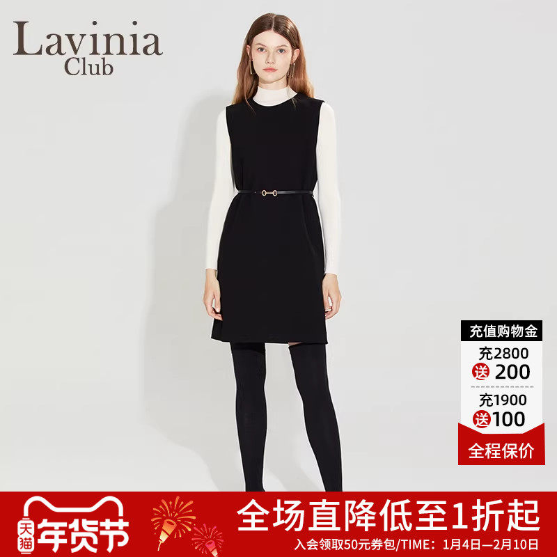 Lavinia赫本风小黑裙25春秋时尚商务通勤气质优雅修身减龄连衣裙,女装/女士精品,连衣裙,淘宝优惠券,粉丝福利购,淘宝优惠卷
