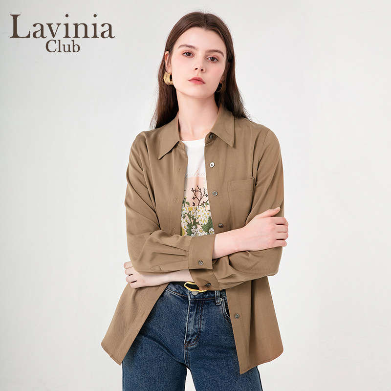 LaviniaClub气质通勤衬衫图片