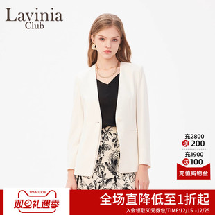 简约通勤OL西装 拉维妮娅春秋新款 外套女B41W01P Club Lavinia