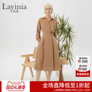 连衣裙R45L111S 气质收腰显瘦通勤衬衫 Lavinia 早春设计感法式