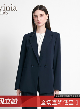 Lavinia2026春新品女士翻驳领设计感通勤气质正装西装外套J61W02