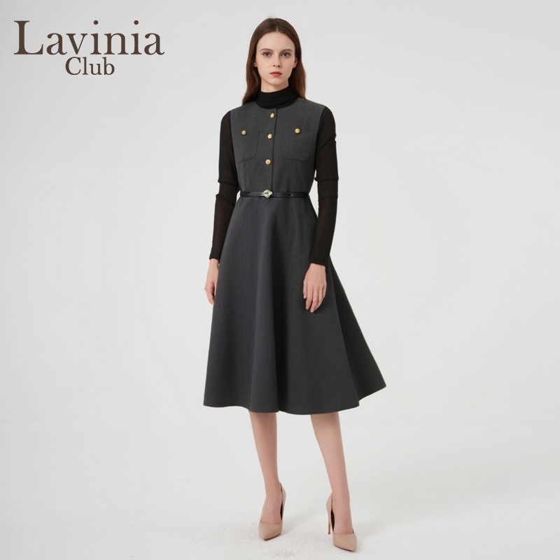 LaviniaClub通勤气质连衣裙