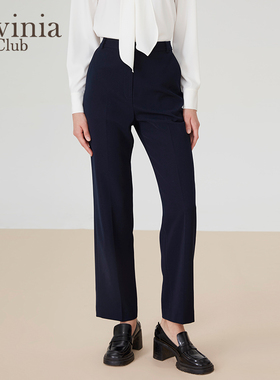 Lavinia职业通勤西装裤女2025秋季新款高腰显瘦垂感直筒裤J47K11S