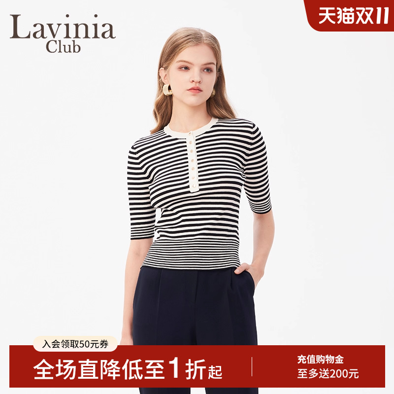 LaviniaClub针织衫圆领