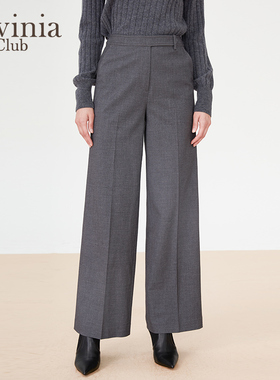 Lavinia 春秋新款纯色简约直筒工作通勤职业西装裤女P37K107P