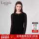 Lavinia2025年春装 E51T103 黑色朦胧微透肌理感打底衫 商场同款 新品